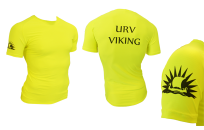  Viking Veilig Korte mouwen shirt ronde hals Fluo Geel